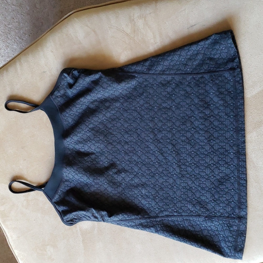 Grey/black Prana long bra top